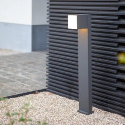 LED-Wegeleuchte Cuba, 1-fl., Anthrazit, 3.000 K -Bestes Beleuchtungs Geschäft 3006855 3