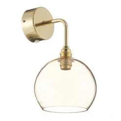 EBB & FLOW Rowan Wandlampe Gold Schirm Gold-rauch -Bestes Beleuchtungs Geschäft 3064078 2