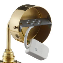 EBB & FLOW Rowan Wandlampe Gold Schirm Gold-rauch -Bestes Beleuchtungs Geschäft 3064078 6