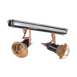 Wandlampe C1676/1 Mit Korb, Zweiflammig, Schwarz -Bestes Beleuchtungs Geschäft 3517254 2