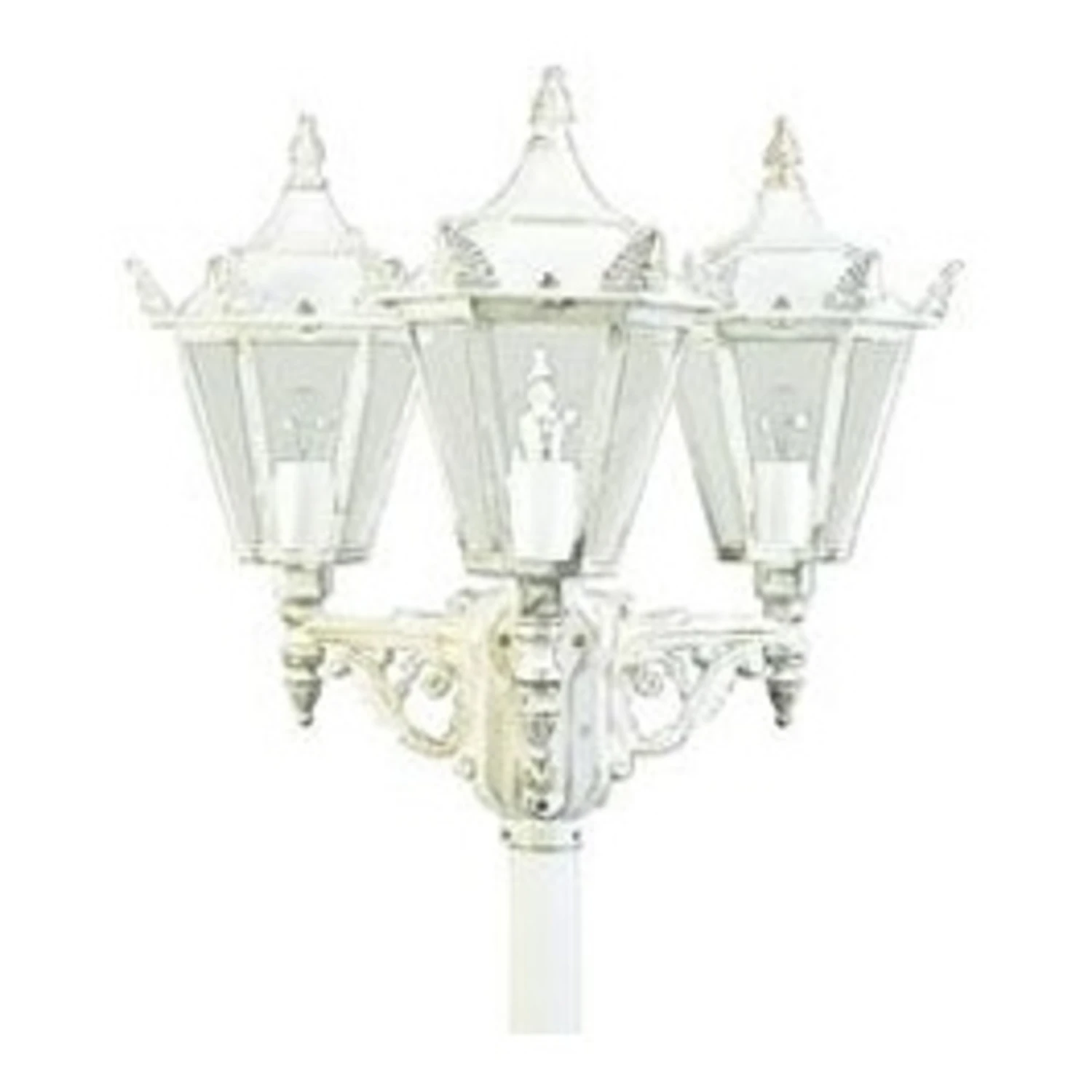 Landhausstil Mastleuchte 756 W, 3-flammig 2 Landhausstil Mastleuchte 756 W, 3-flammig – Bild 2