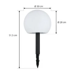 Lindby Lago LED-Solarlampen RGBW, 3er-Set Kugeln -Bestes Beleuchtungs Geschäft 4018237 3