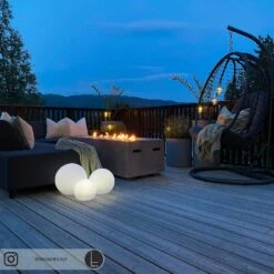 Lindby Lago LED-Solarlampen RGBW, 3er-Set Kugeln -Bestes Beleuchtungs Geschäft 4018237 8