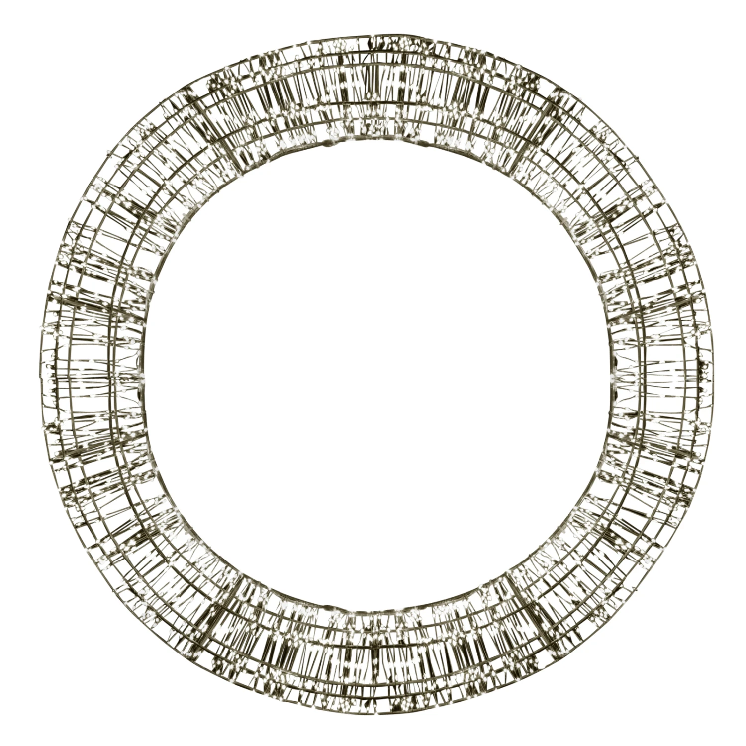 LED-Weihnachtskranz, Schwarz, 2.000 LEDs, Ø 75cm 1 LED-Weihnachtskranz, Schwarz, 2.000 LEDs, Ø 75cm