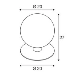 SLV Gloo Pure 27 Sockelleuchte, Höhe 27 Cm -Bestes Beleuchtungs Geschäft 5511042 2