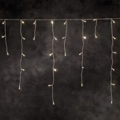 LED-Lichtervorhang Eisregen Warmweiß Weiß 3m -Bestes Beleuchtungs Geschäft 5524043 2