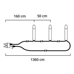 25-flammige Baumkette 13,6 M Teilbarer Stecker -Bestes Beleuchtungs Geschäft 5524158 2