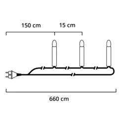 Bunte LED-Lichterkette, 35-flammig 6,6m -Bestes Beleuchtungs Geschäft 5524290 2