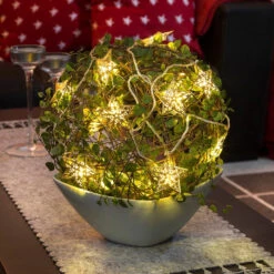 16-flammige LED-Lichterkette Mit Goldenen Sternen 7 16-flammige LED-Lichterkette Mit Goldenen Sternen -Bestes Beleuchtungs Geschäft 5524415 3