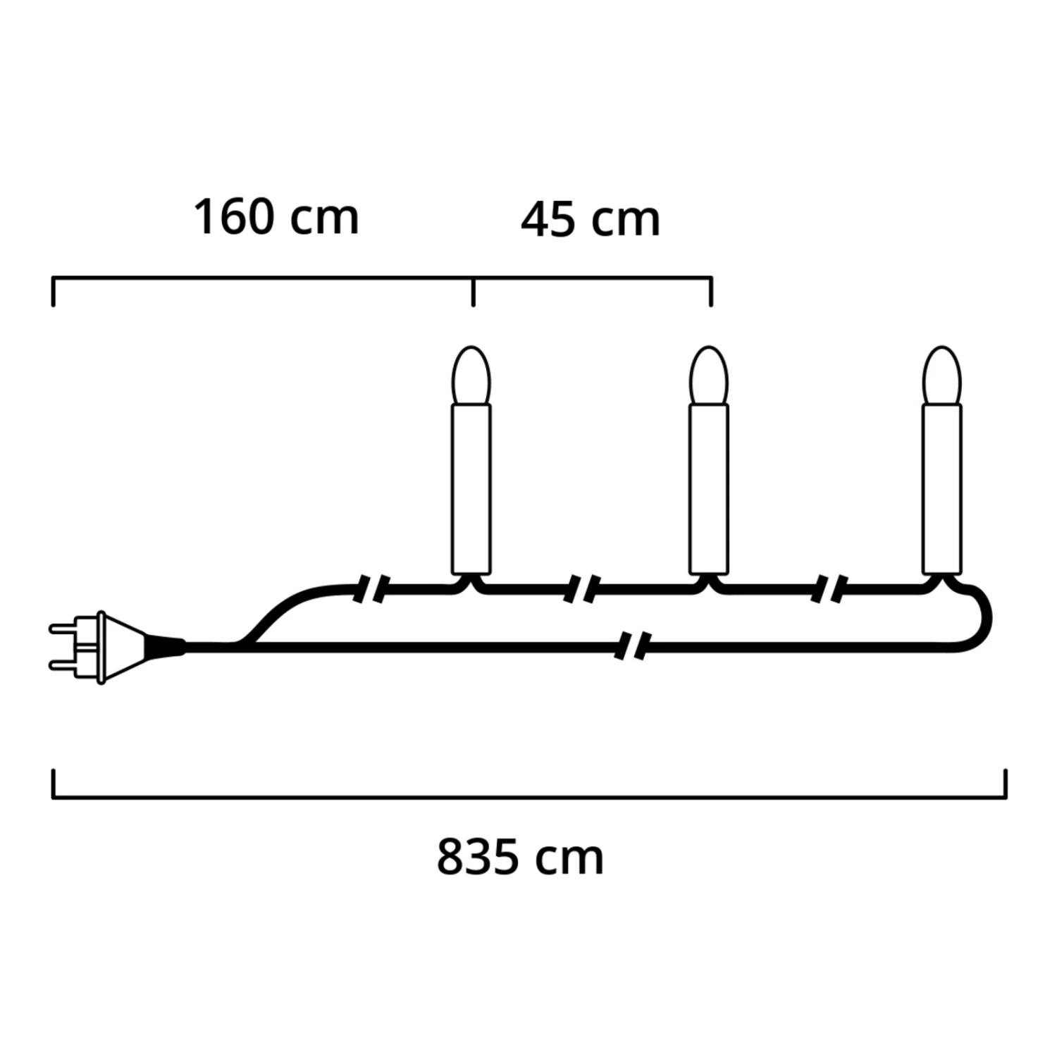 9,75 M Lange Lichterkette Mit Topbirnen Innen 16-f 3 9,75 M Lange Lichterkette Mit Topbirnen Innen 16-f – Bild 3