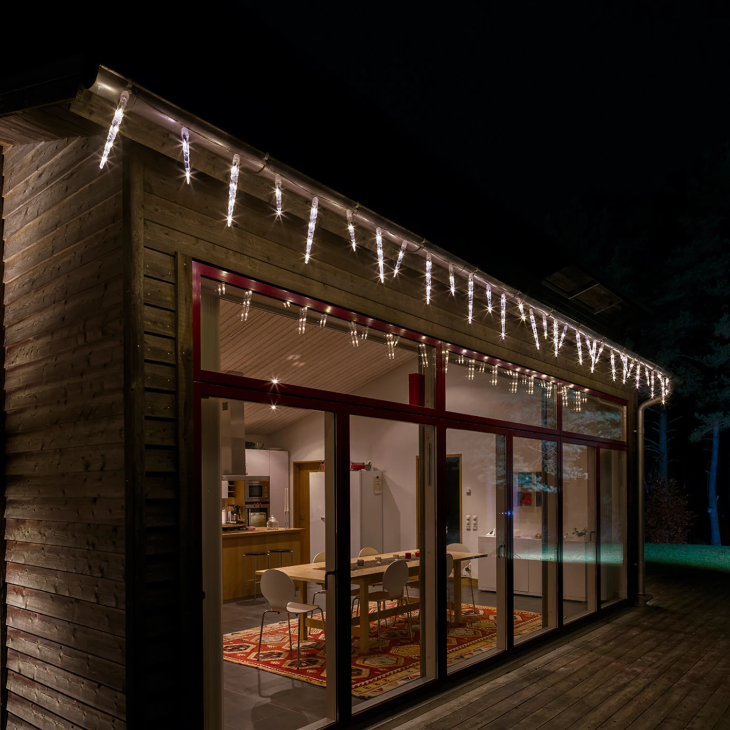 Lichterkette Eiszapfen LED 96-flg 1 Lichterkette Eiszapfen LED 96-flg