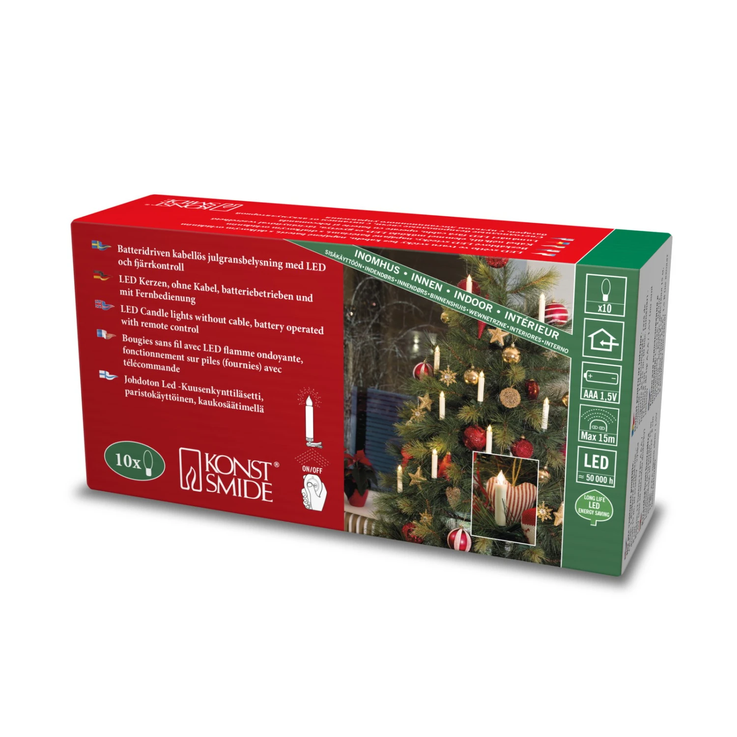 Batteriebetr. Christbaumkerzen LED Weiß 10-flg 7 Batteriebetr. Christbaumkerzen LED Weiß 10-flg – Bild 7