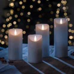 Mit 3D-Flamme Ausgestattet - LED-Kerze Echtwachs -Bestes Beleuchtungs Geschäft 5524779 4