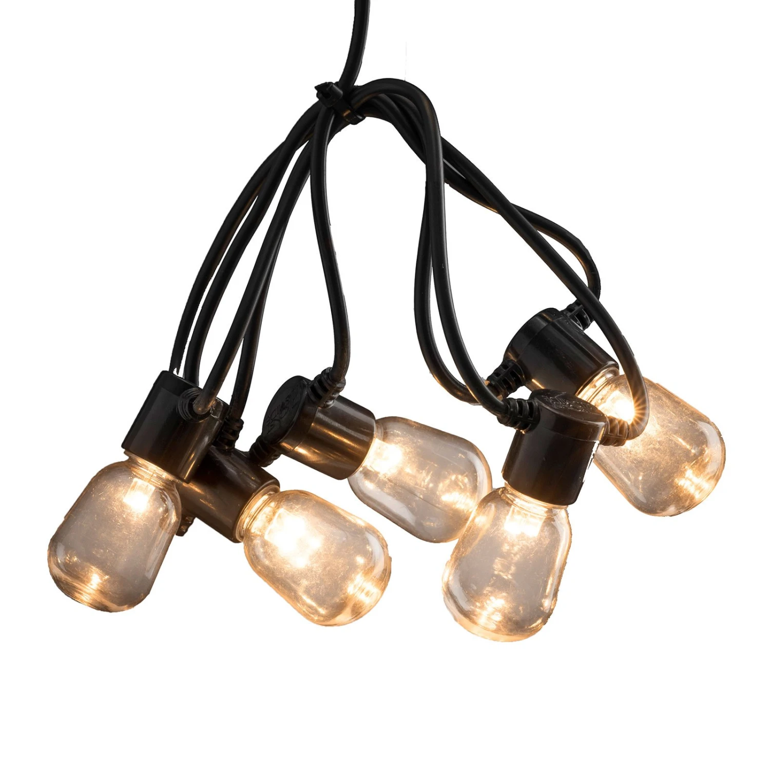 Lichterkette Biergarten 40 Tropfen Klar Bernstein 2 Lichterkette Biergarten 40 Tropfen Klar Bernstein – Bild 2