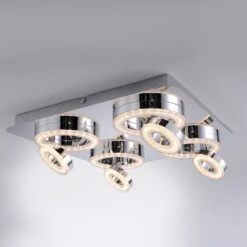 Quadratische LED-Deckenlampe Tim Mit 8 Ringen -Bestes Beleuchtungs Geschäft 6002780 2