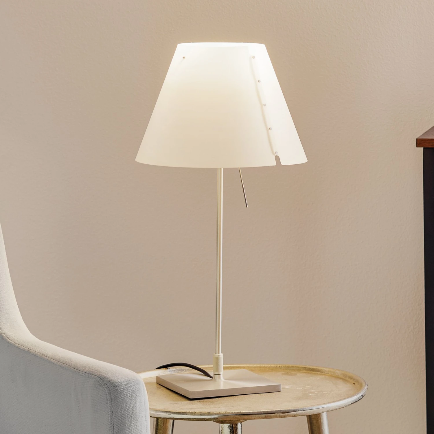 Luceplan Costanzina Tischleuchte Alu, Weiß 1 Luceplan Costanzina Tischleuchte Alu, Weiß