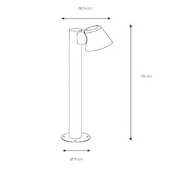 Weiße LED-Wegelampe Dingo Mit GU10-LED -Bestes Beleuchtungs Geschäft 6055398 2