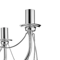 Kronleuchter Retro In Silber, 6fl. 75 Cm Abhängung -Bestes Beleuchtungs Geschäft 6089172 4