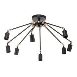 Deckenlampe Stik In Schwarz, Achtflammig -Bestes Beleuchtungs Geschäft 6089233 2