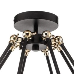 Deckenlampe Stik In Schwarz, Achtflammig -Bestes Beleuchtungs Geschäft 6089233 6