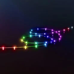 Twinkly Dots LED-Kette RGB, Transparent, IP44, 10m