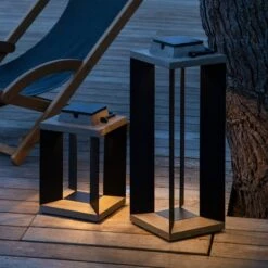 Solarlaterne Teckalu, Duratek/Alu Schwarz, 65,5cm -Bestes Beleuchtungs Geschäft 6112038 8