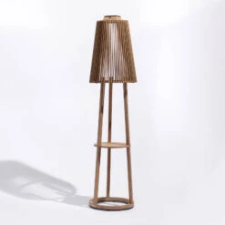 Solar-Stehleuchte Tecka Mit Sensor, Teak -Bestes Beleuchtungs Geschäft 6112042 12