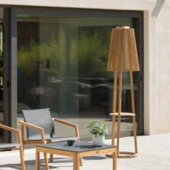 Solar-Stehleuchte Tecka Mit Sensor, Teak -Bestes Beleuchtungs Geschäft 6112042 3