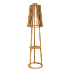 Solar-Stehleuchte Tecka Mit Sensor, Teak -Bestes Beleuchtungs Geschäft 6112042 7