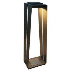 LED-Solarlaterne Skaal Aus Aluminium, 70 Cm, Grau -Bestes Beleuchtungs Geschäft 6112061 2