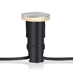 Markslöjd Garden 24 Decklight Silber Licht Seitlich Ø6cm