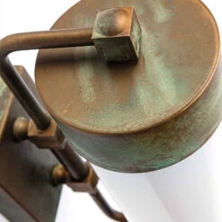 Außenwandleuchte Silindar 3389, Messing Antik/opal -Bestes Beleuchtungs Geschäft 6515431 2