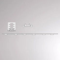 Blindabdeckung Für Volare Schiene, 1m, Schwarz