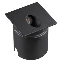 LED-Einbauleuchte Aspen IP65, Eckig, Schwarz