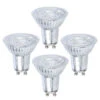 LED-Reflektor GU10 7W 600lm Warmweiß 4er-Set