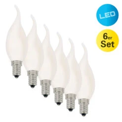 LED-Kerze Windstoß E14 4W 450lm Warmweiß 6er-Set -Bestes Beleuchtungs Geschäft 7001343 2