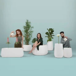 Newgarden Camelia 60 Pflanzkübel LED Solar+Akku -Bestes Beleuchtungs Geschäft 7025146 4