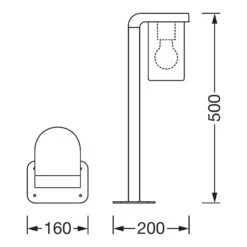 Ledvance Endura Classic Cascade Sockellampe Amber -Bestes Beleuchtungs Geschäft 7261549 7