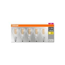 OSRAM LED-Lampe E14 P40 4W Filament 827 470lm 5er -Bestes Beleuchtungs Geschäft 7262705 2