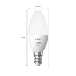 Philips Hue White 5,5W E14 LED-Kerzenlampe 2er-Set -Bestes Beleuchtungs Geschäft 7534161 3