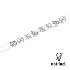 Paulmann Cardan Seilsystem Achtflammig, Chrom Matt -Bestes Beleuchtungs Geschäft 7602847 5