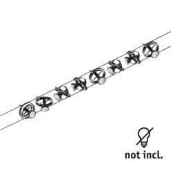 Paulmann Cardan Seilsystem Achtflammig, Schwarz M. -Bestes Beleuchtungs Geschäft 7602849 4