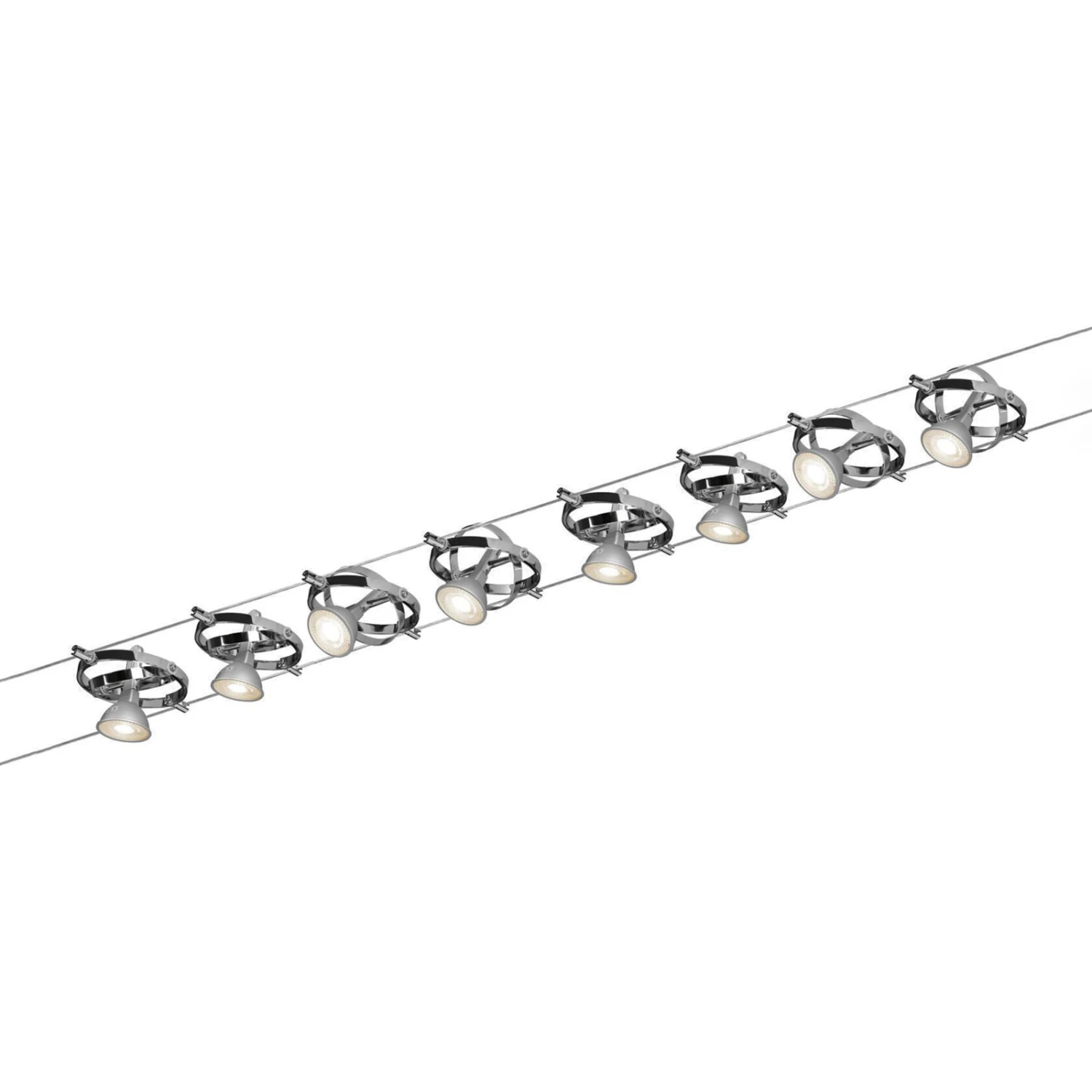 Paulmann Cardan Seilsystem 8fl. Chrom Matt/chrom 1 Paulmann Cardan Seilsystem 8fl. Chrom Matt/chrom