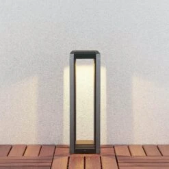 Lucande LED-Sockelleuchte Fery In Anthrazit, 50 Cm -Bestes Beleuchtungs Geschäft 8032191 4