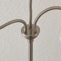 Lindby Manu Stehlampe, Textil, Dreiflammig, Weiß -Bestes Beleuchtungs Geschäft 8032290 6