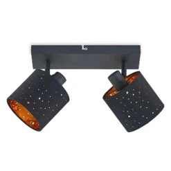 Lindby Darima Deckenstrahler, Zweiflammig, Schwarz -Bestes Beleuchtungs Geschäft 8032609 2