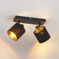 Lindby Darima Deckenstrahler, Zweiflammig, Schwarz -Bestes Beleuchtungs Geschäft 8032609 4