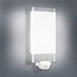 STEINEL L 240 S LED-Wandleuchte Sensor, Edelstahl
