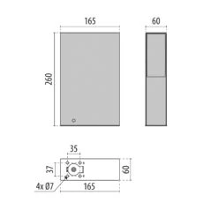LED-Sockelleuchte Orion Post 260 Anthrazit 830 -Bestes Beleuchtungs Geschäft 8542345 5