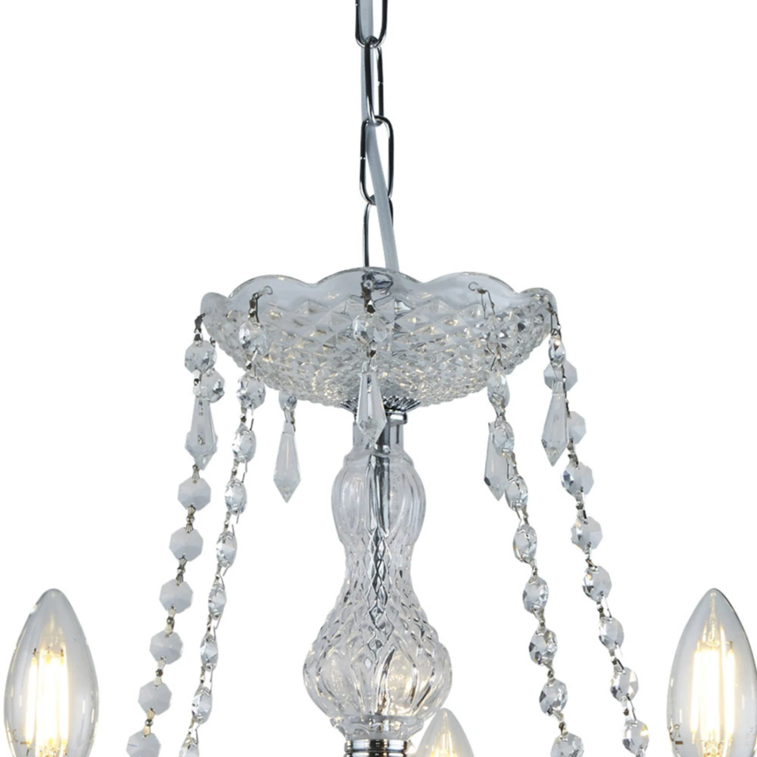 5-flammiger Kristall-Kronleuchter Hale 4 5-flammiger Kristall-Kronleuchter Hale – Bild 4